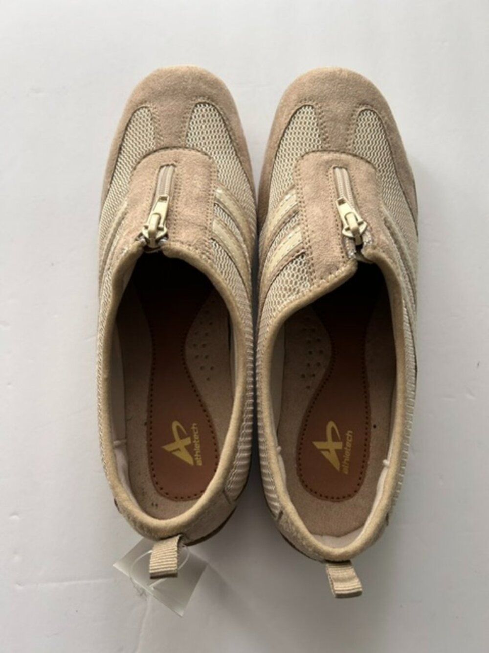 NWT Athletech Saryna Tan Slip-On Athletic Shoes, Size 8M